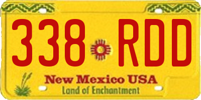NM license plate 338RDD