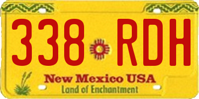 NM license plate 338RDH