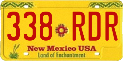 NM license plate 338RDR