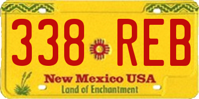 NM license plate 338REB