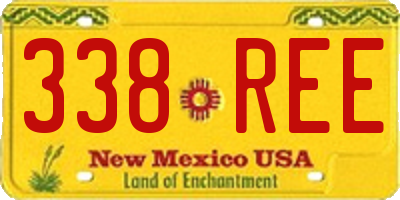 NM license plate 338REE