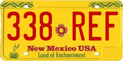 NM license plate 338REF
