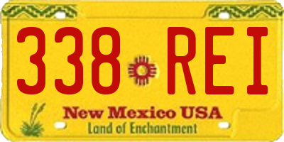 NM license plate 338REI