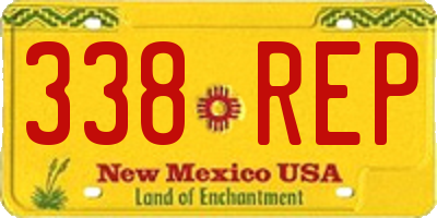 NM license plate 338REP