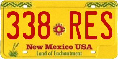 NM license plate 338RES