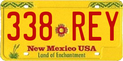 NM license plate 338REY