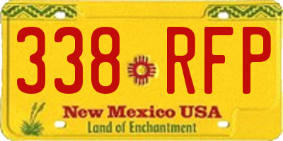 NM license plate 338RFP