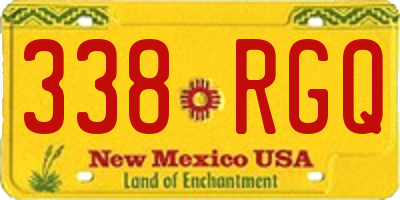NM license plate 338RGQ