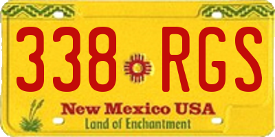 NM license plate 338RGS