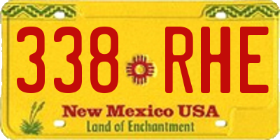 NM license plate 338RHE