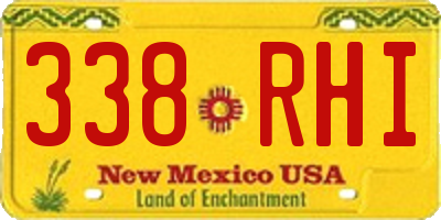 NM license plate 338RHI