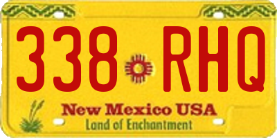 NM license plate 338RHQ