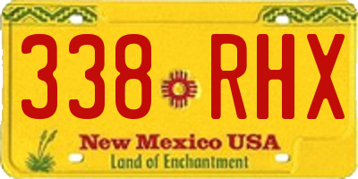 NM license plate 338RHX
