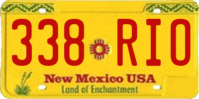 NM license plate 338RIO