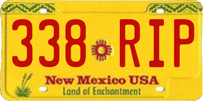 NM license plate 338RIP