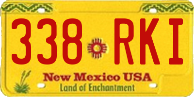 NM license plate 338RKI