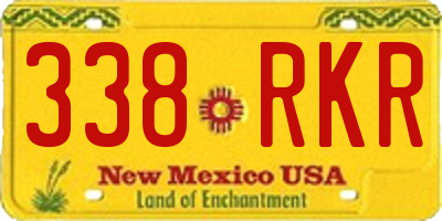 NM license plate 338RKR