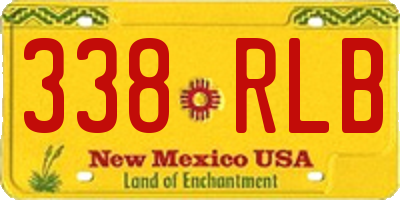 NM license plate 338RLB
