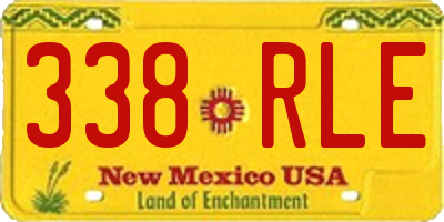 NM license plate 338RLE