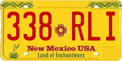 NM license plate 338RLI