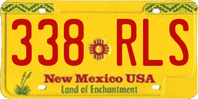 NM license plate 338RLS