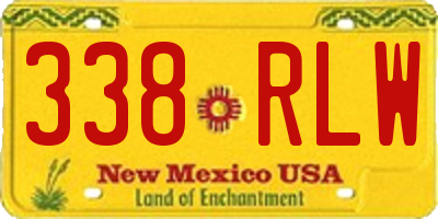 NM license plate 338RLW