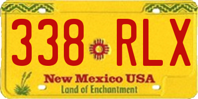 NM license plate 338RLX