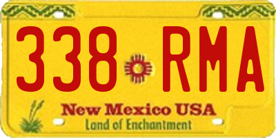 NM license plate 338RMA