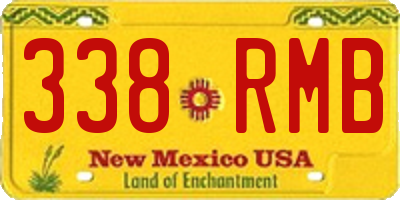 NM license plate 338RMB