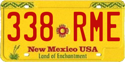 NM license plate 338RME