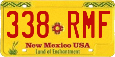 NM license plate 338RMF