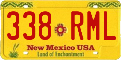 NM license plate 338RML