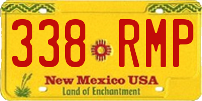 NM license plate 338RMP