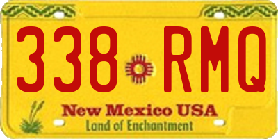 NM license plate 338RMQ