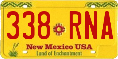 NM license plate 338RNA