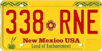 NM license plate 338RNE