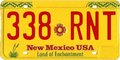NM license plate 338RNT