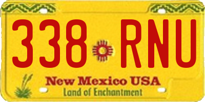 NM license plate 338RNU