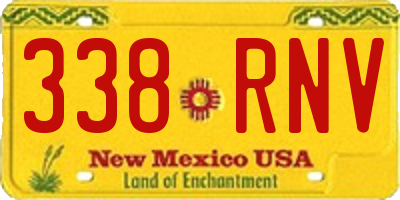 NM license plate 338RNV