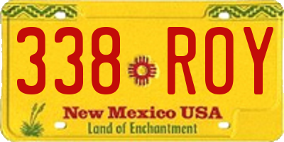 NM license plate 338ROY