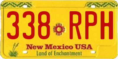 NM license plate 338RPH