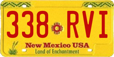 NM license plate 338RVI