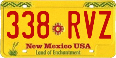 NM license plate 338RVZ