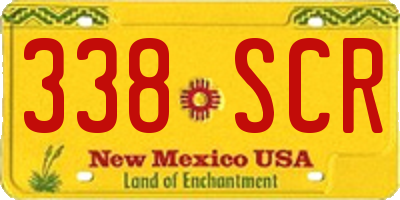 NM license plate 338SCR