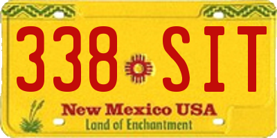 NM license plate 338SIT