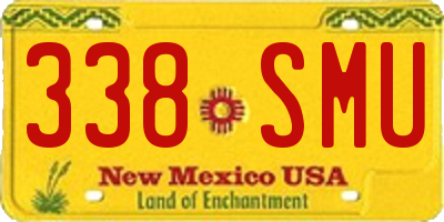 NM license plate 338SMU