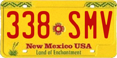 NM license plate 338SMV