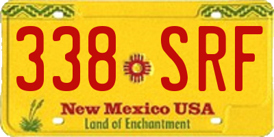 NM license plate 338SRF