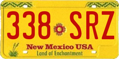 NM license plate 338SRZ