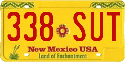 NM license plate 338SUT